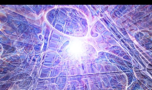 Shader visual: túnel violeta